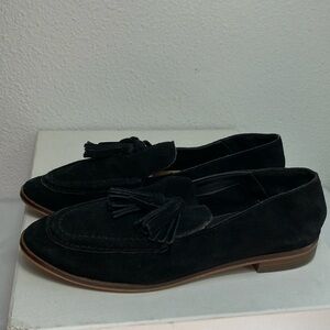 Dolce Vita Chelsy Black Suede Double Tassel Loafer size 8‎